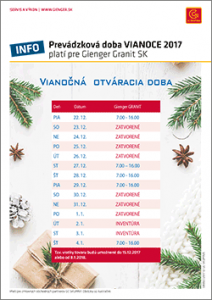 gienger granit vianoce slovensko