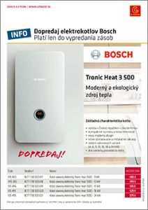 bosch dopredaj elektrokotlov